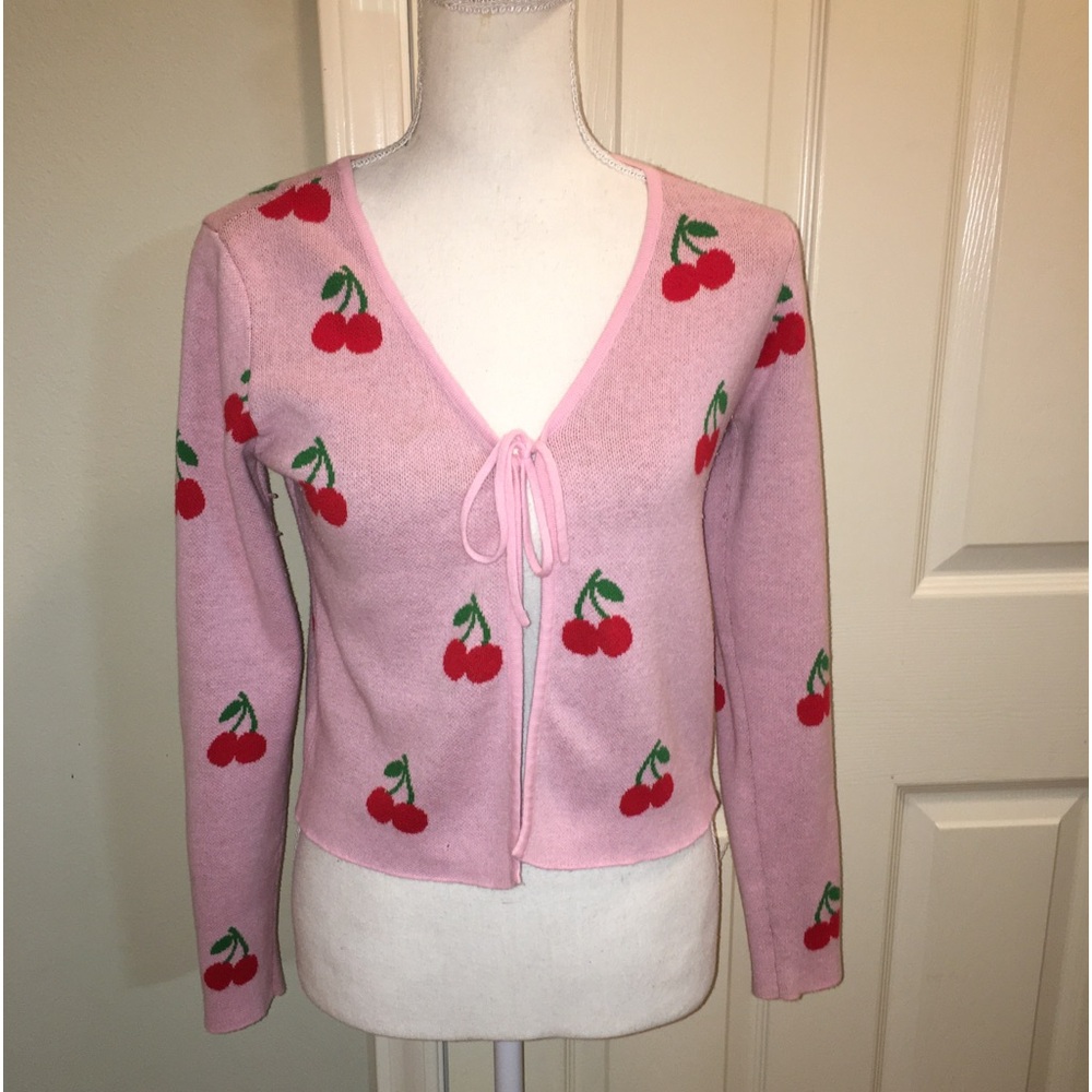 Nikka K Cherry Pattern Cardigan